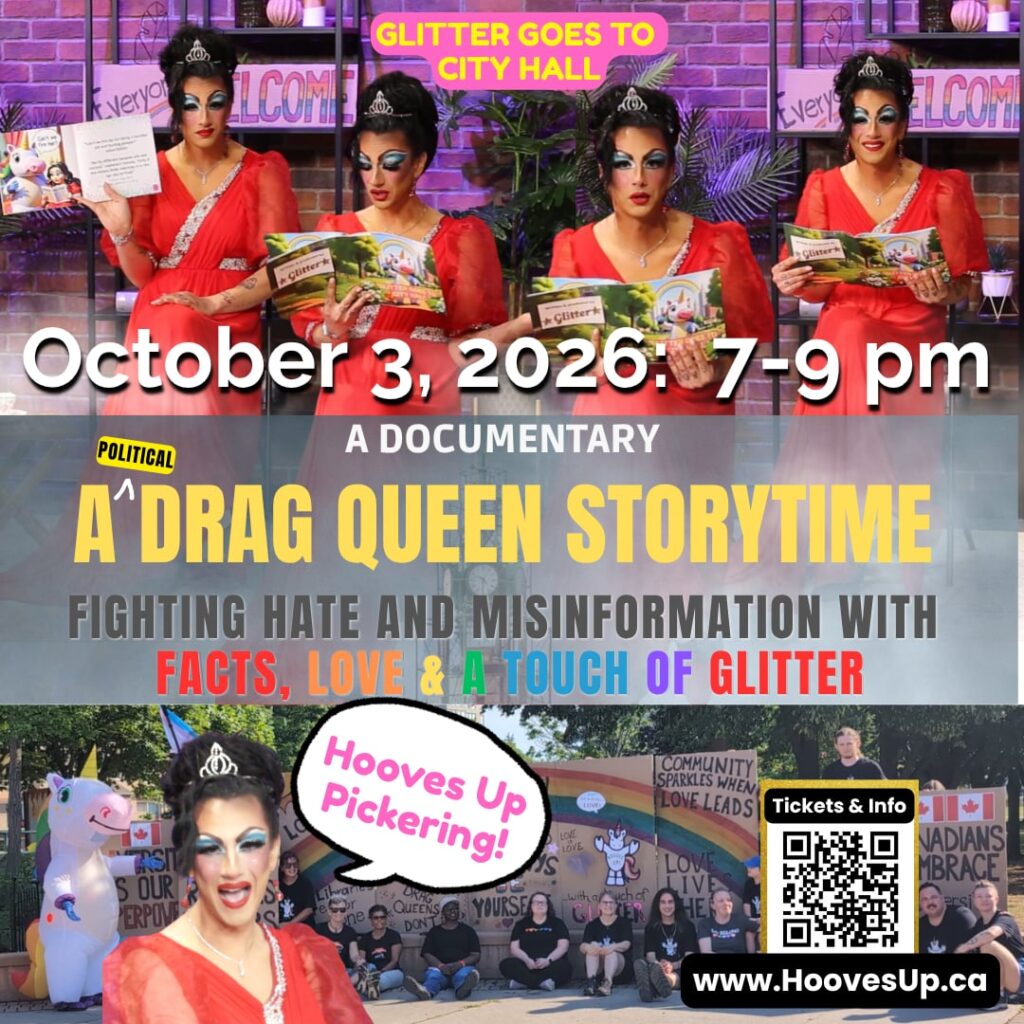 Feature image for the Hooves Up! ...with a touch of Glitter documentary ticket sales in Pickering October 3 2026